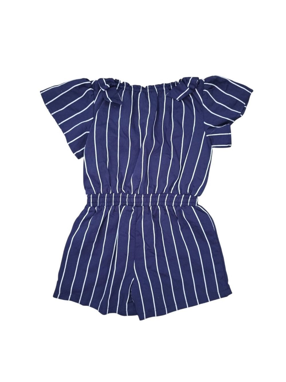 Habitual Striped Romper Blue and White 4T - Picture 2 of 11